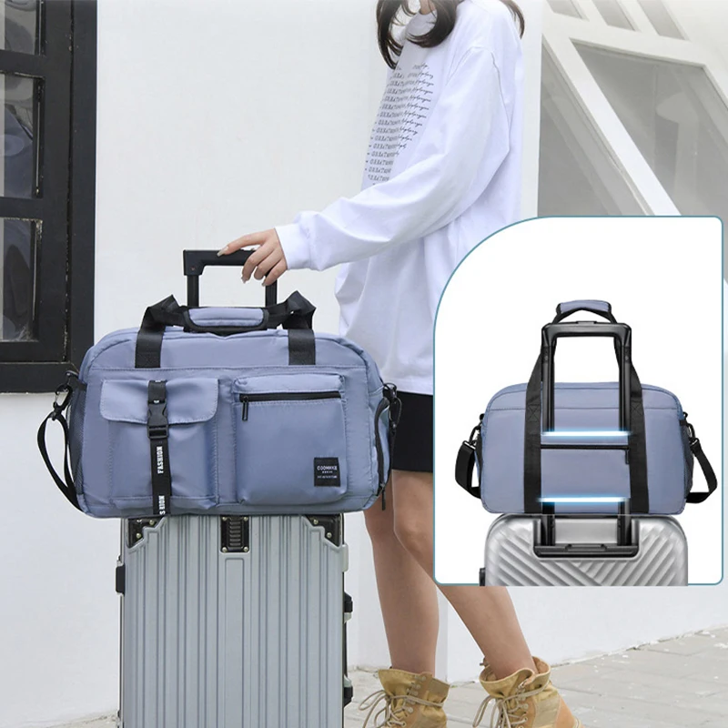 Yoga Fitness Tote - กระเป๋าฟิตเนสขนาดใหญ่กีฬากระเป๋าถือผู้หญิงแห้งเปียกรองเท้ากระเป๋าไหล่เดี่ยว Crossbody ว่ายน้ําโยคะยิมกระเป๋าเป้สะพายหลัง Duffel