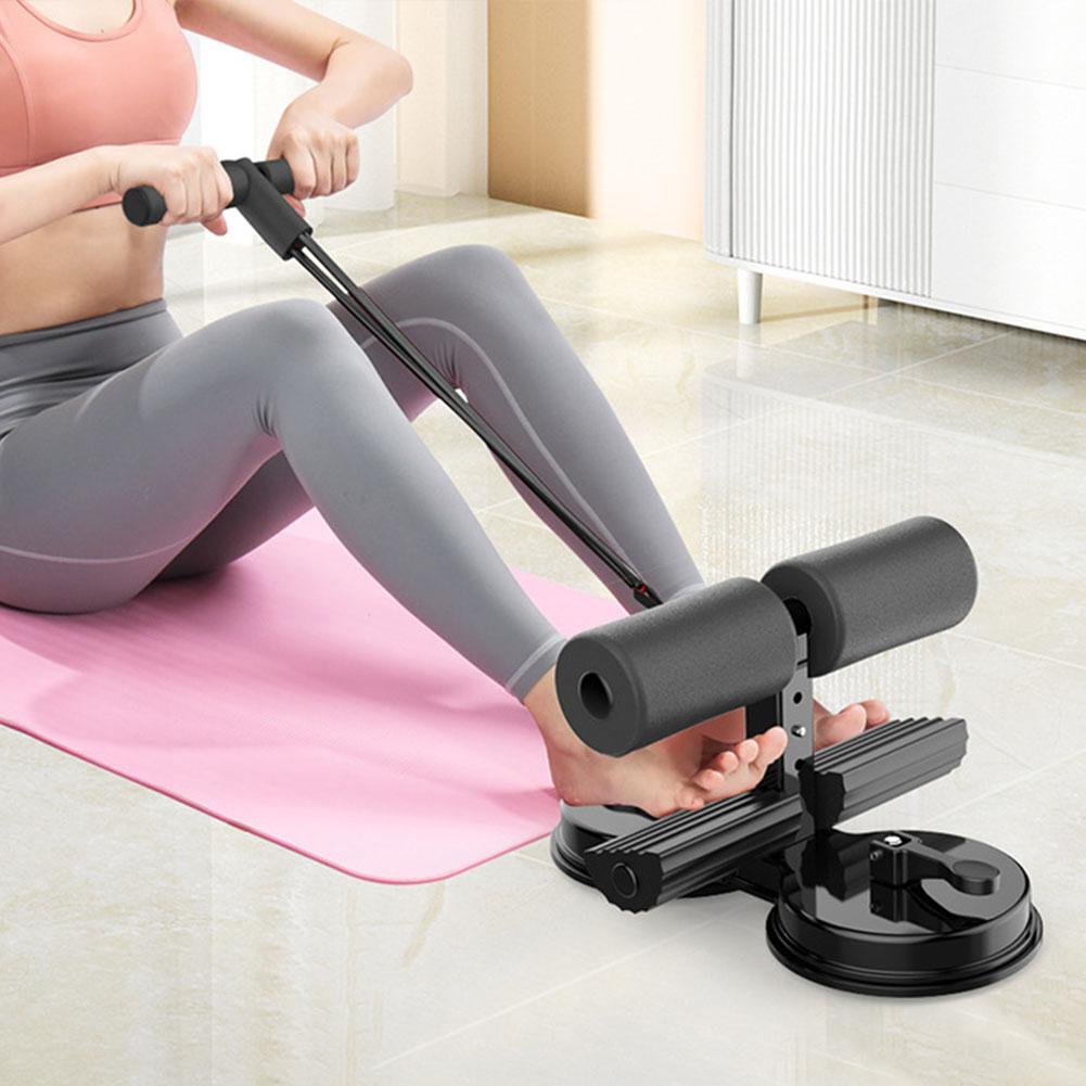 Sit Up Bar Floor - ที่วางเท้าสำหรับซิทอัพแบบมีจุกดูด 3 จุด ปรับความสูงได้ อุปกรณ์ช่วยซิทอัพสำหรับบริหารกล้ามเนื้อหน้าท้อง