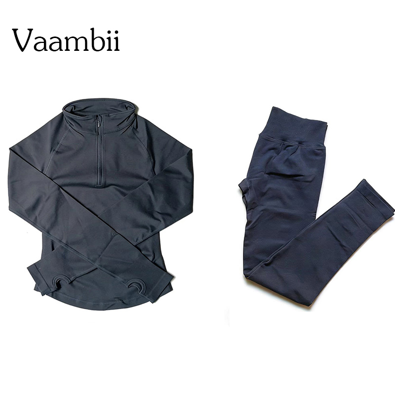 Yoga Fitness Kleidung - ชุดออกกำลังกาย Impact Half Zippy+เลกกิ้ง ชุดกีฬา ชุดโยคะ