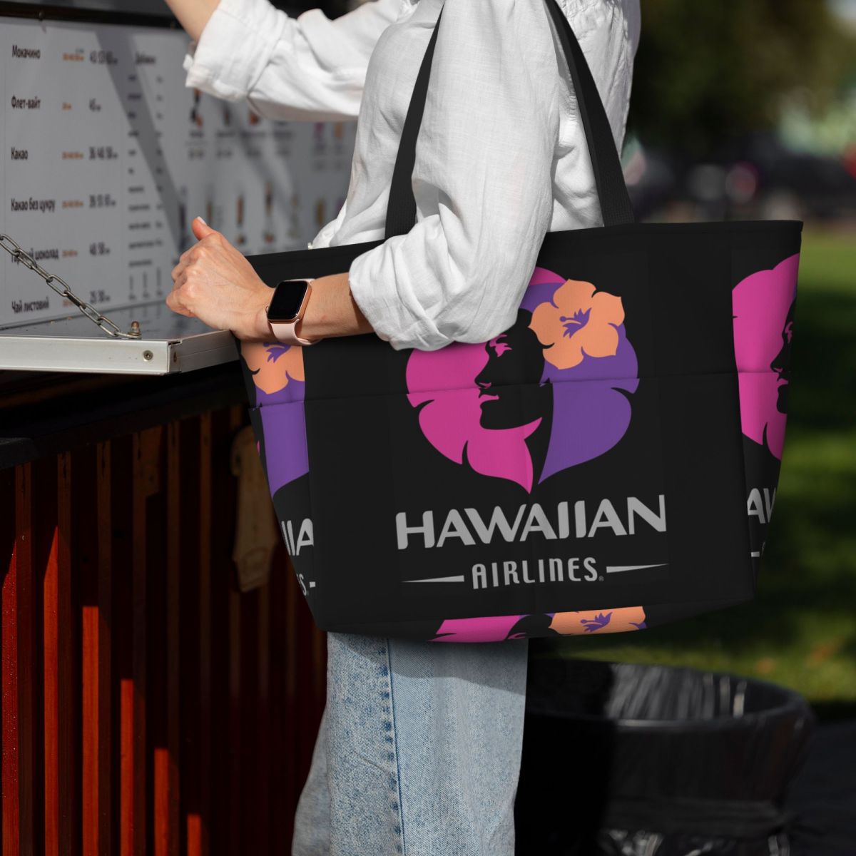 Yoga Fitness Tote - กระเป๋าโท้ทชายหาด กระเป๋าโยคะ กระเป๋าเดินทางขนาดใหญ่สำหรับผู้หญิง กระเป๋าฟิตเนส จาก Hawaiian