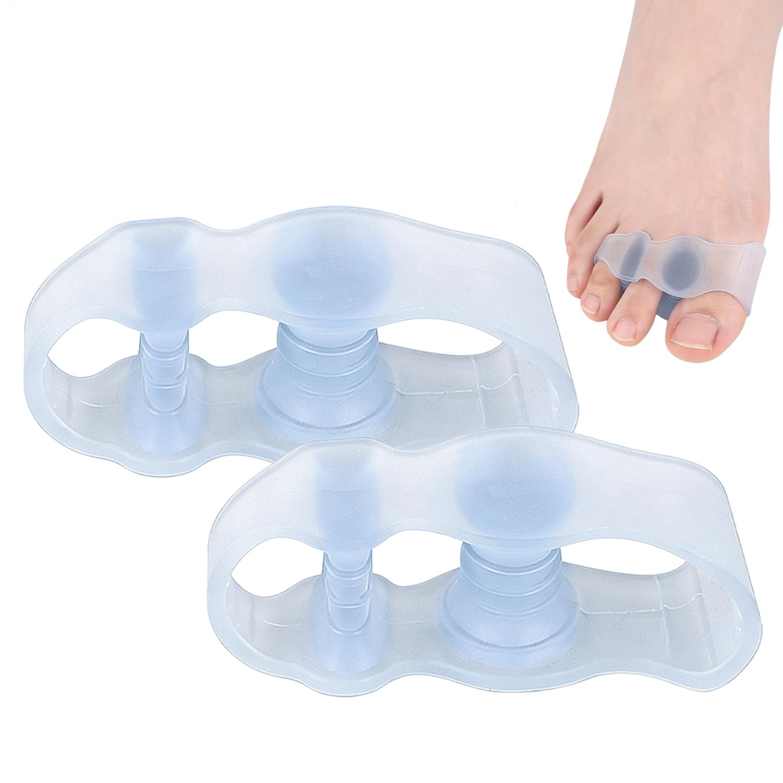 Yoga Toe Separator - ตัวแยกนิ้วเท้าใหญ่ 1 คู่ ตัวแก้ไขนิ้วเท้า ตัวแยกนิ้วโป้งเท้า ตัวแยกนิ้วเท้าที่ซ้อนทับ