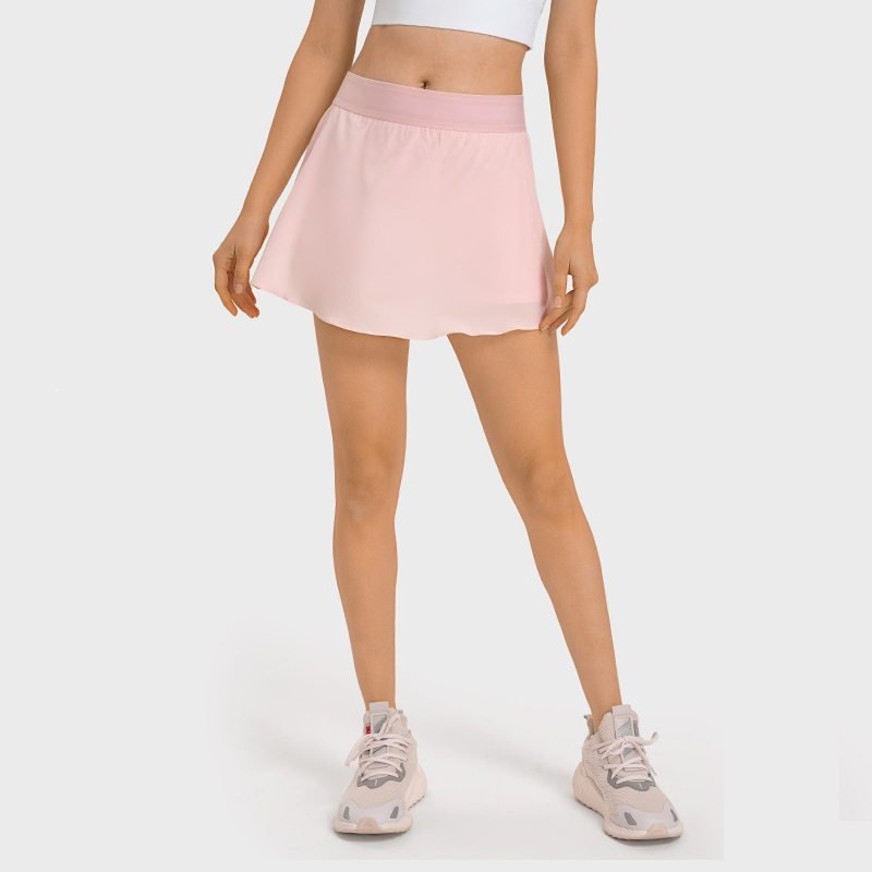 Yoga Fitness Dress - ผู้หญิง2 In 1กระโปรงเทนนิส Quick Dry High