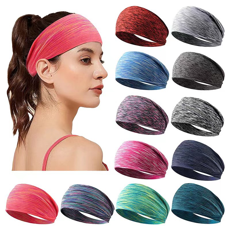 Stretch Strap Yoga - Unisex ไม่ลื่น Sweatbands กว้างโยคะยืดหยุ่นวิ่ง Moisture Wicking
