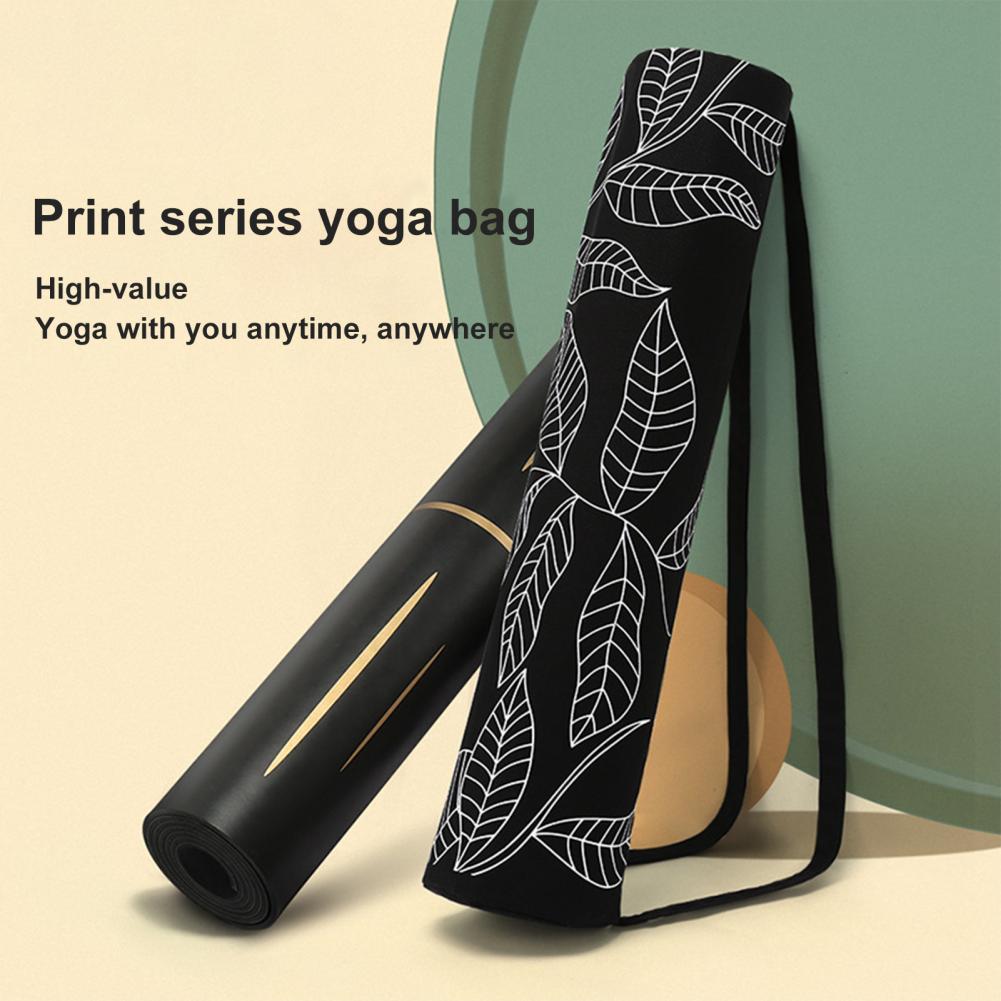 Yoga Fitness Tote - โยคะกระเป๋าเป้สะพายหลังกระเป๋ากันน้ำกระเป๋าโยคะพิลาทิสออกกำลังกาย Tote โยคะกระเป๋าถือ Leaf พิมพ์ขนาดใหญ่ Duffel