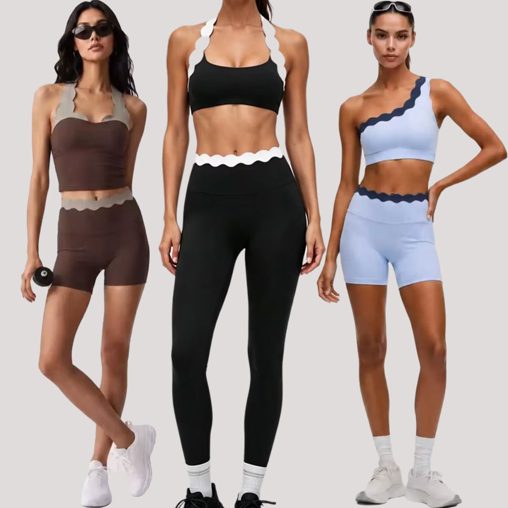 ชุดโยคะผู้หญิง 2 ชิ้น ชุดกีฬาแ - Yoga Fitness Set บทวิจารณ์และราคา