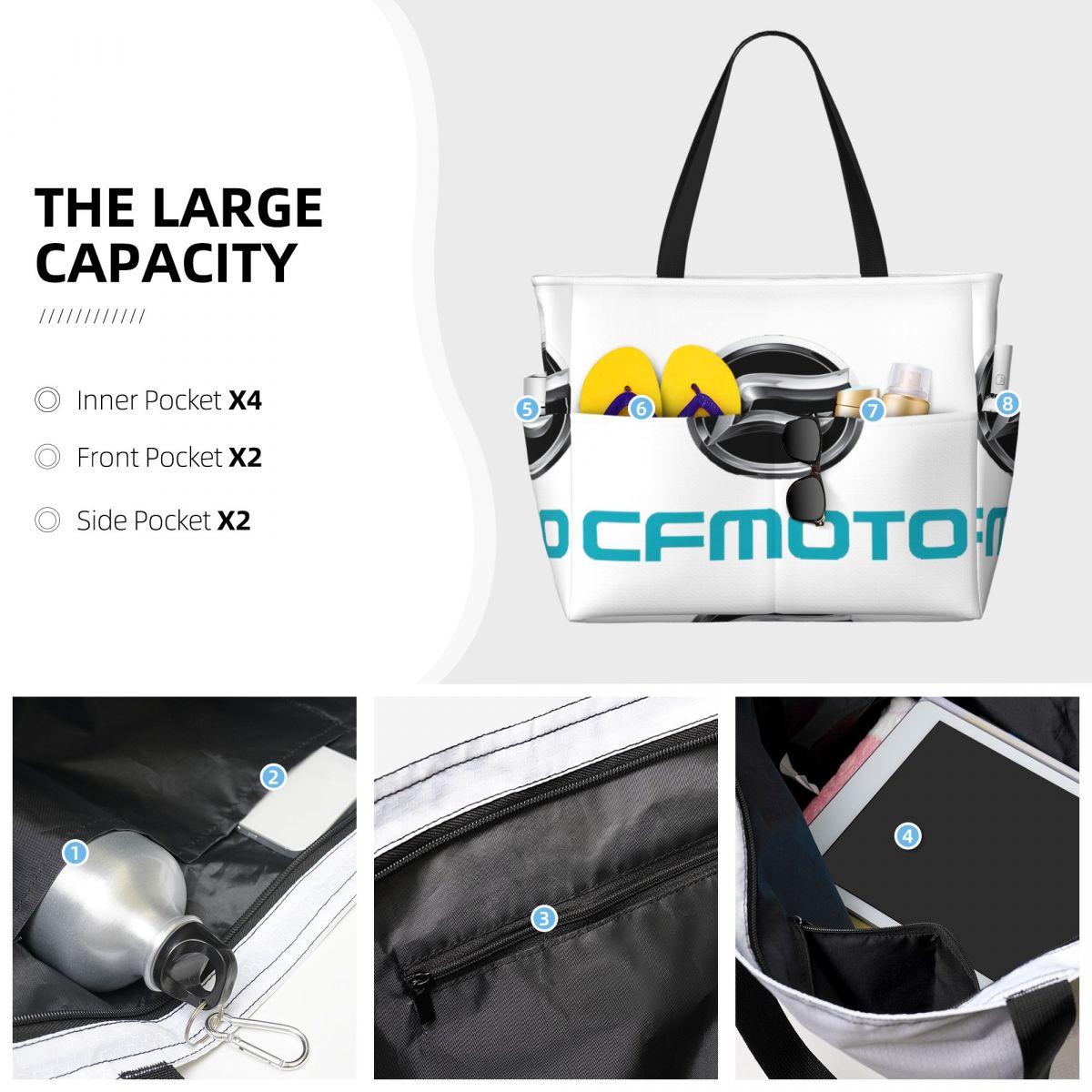 โลโก้ซีเอฟโมโตกระเป๋าใส่ของชาย - Yoga Fitness Tote บทวิจารณ์และราคา