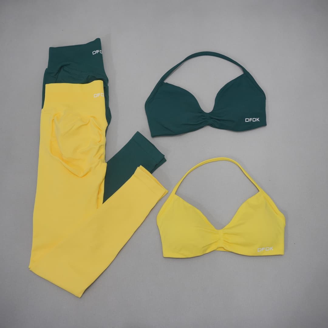 ชุดโยคะผู้หญิงแบบไร้ตะเข็บ DFD - Yoga Fitness Kleidung บทวิจารณ์และราคา