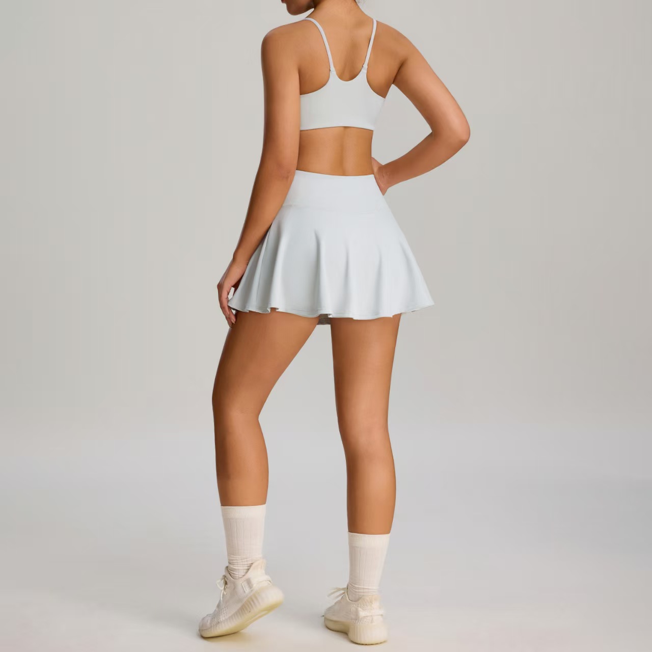 ชุดกีฬาเทนนิสกลางแจ้งแบบใหม่ ช - Yoga Fitness Dress บทวิจารณ์และราคา