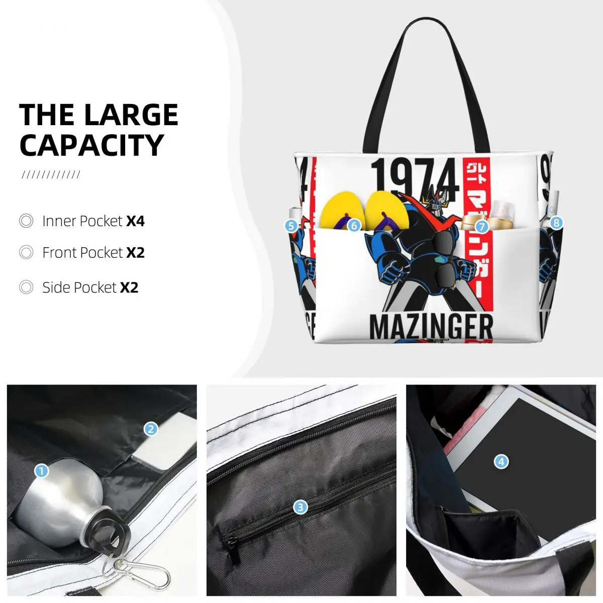 กระเป๋าโท้ทลายมาซิงเกอร์ แซด ห - Yoga Fitness Tote บทวิจารณ์และราคา