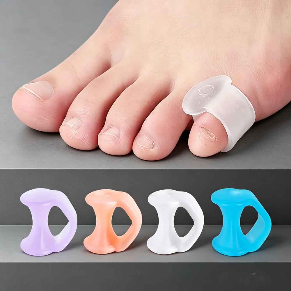 2 ชิ้น ซิลิโคนตัวแก้ไขนิ้วเท้า - Yoga Toe Separator บทวิจารณ์และราคา