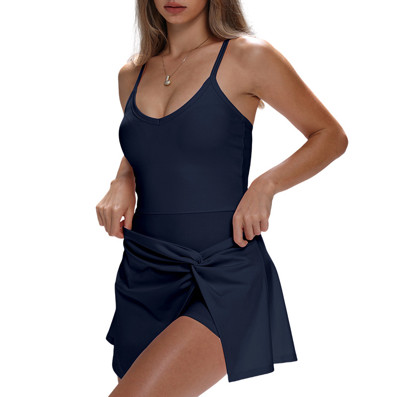 ชุดจั๊มสูทออกกำลังกายสำหรับผู้ - Yoga Fitness Dress บทวิจารณ์และราคา