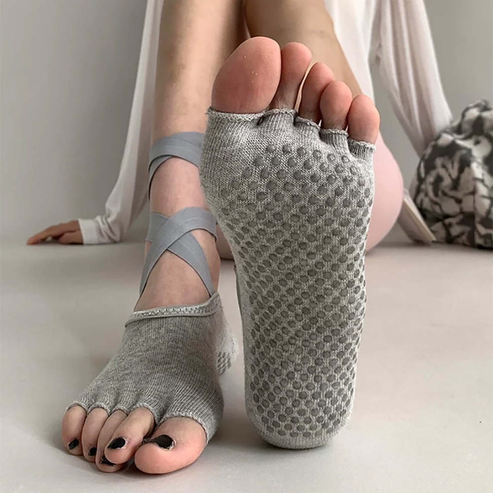 ถุงเท้าโยคะพิลาทิสสำหรับผู้หญิ - Yoga Fitness Dress บทวิจารณ์และราคา