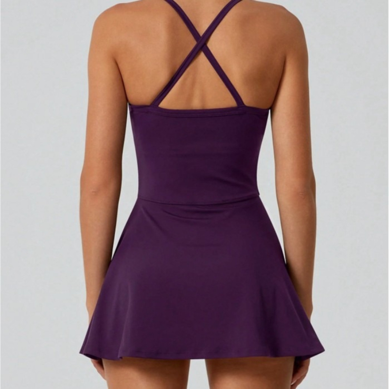 ชุดรอมเปอร์ออกกำลังกายสำหรับผู - Yoga Fitness Dress บทวิจารณ์และราคา