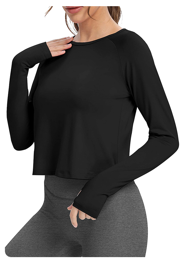 เสื้อกีฬาแขนยาวสำหรับผู้หญิง แ - Yoga & Fitness With Denise บทวิจารณ์และราคา