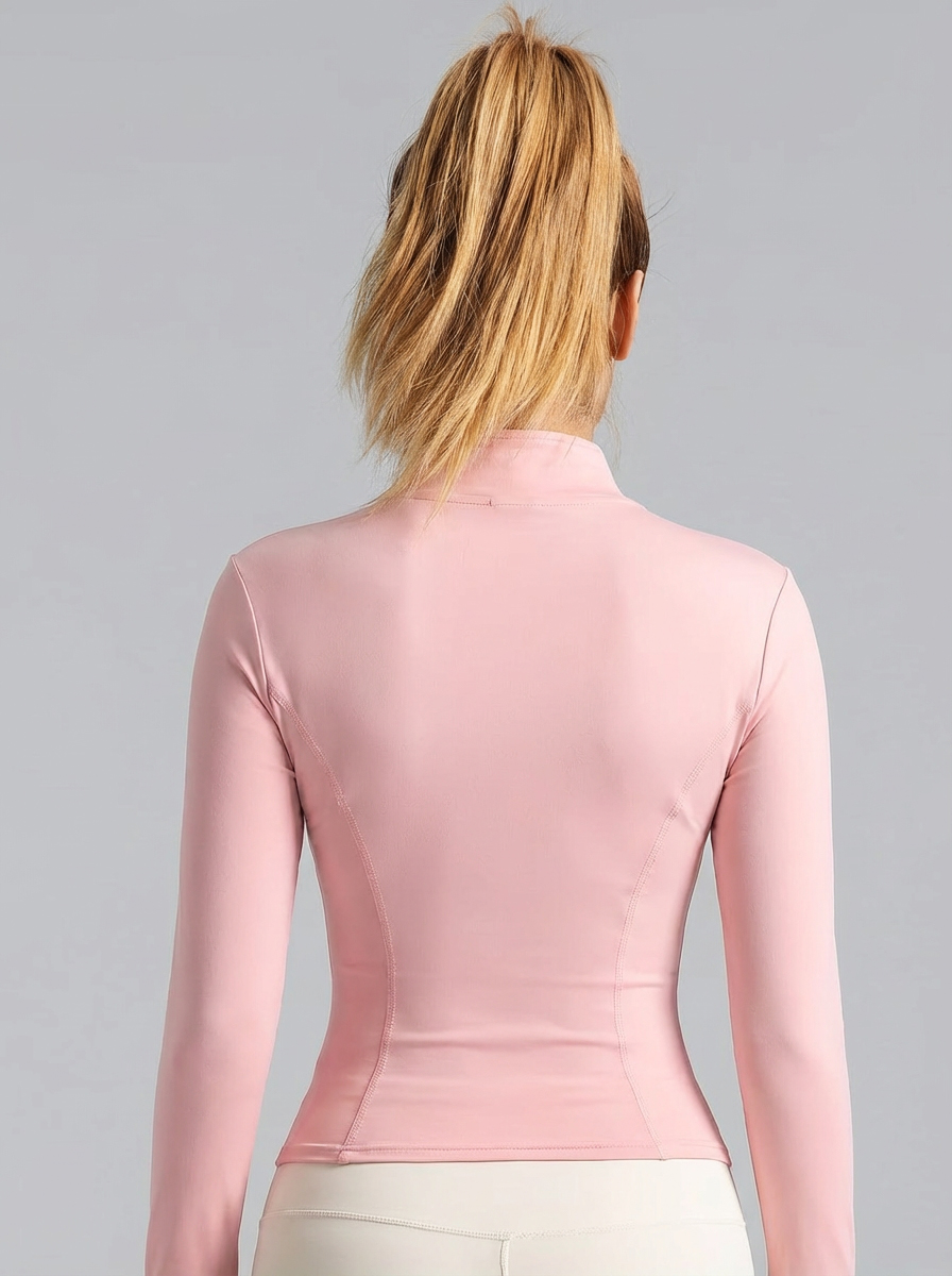 เสื้อโยคะสีชมพูอ่อนสำหรับผู้หญ - Yoga In Fitness บทวิจารณ์และราคา