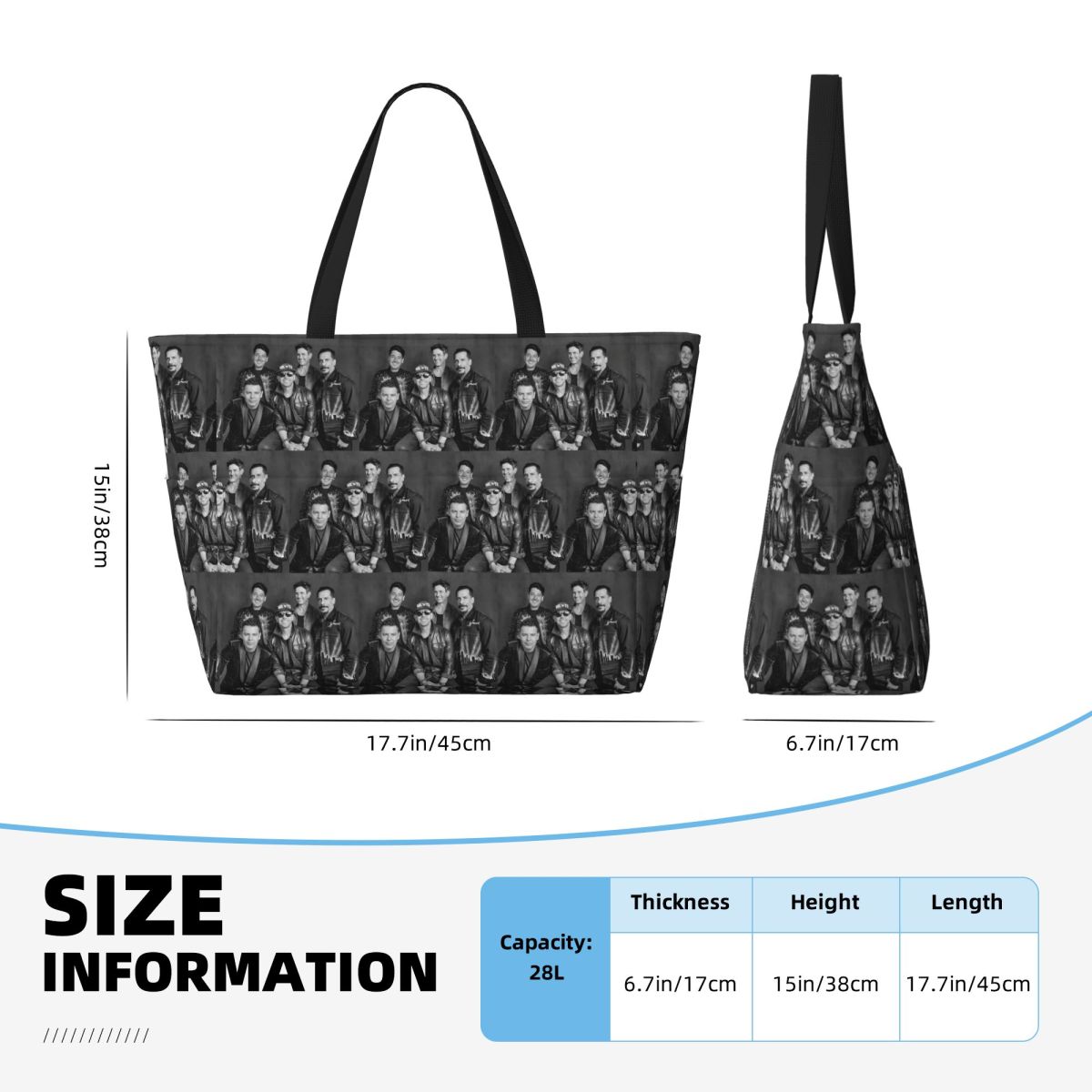 กระเป๋าโท้ทลายวงดนตรี New Kids - Yoga Fitness Tote บทวิจารณ์และราคา
