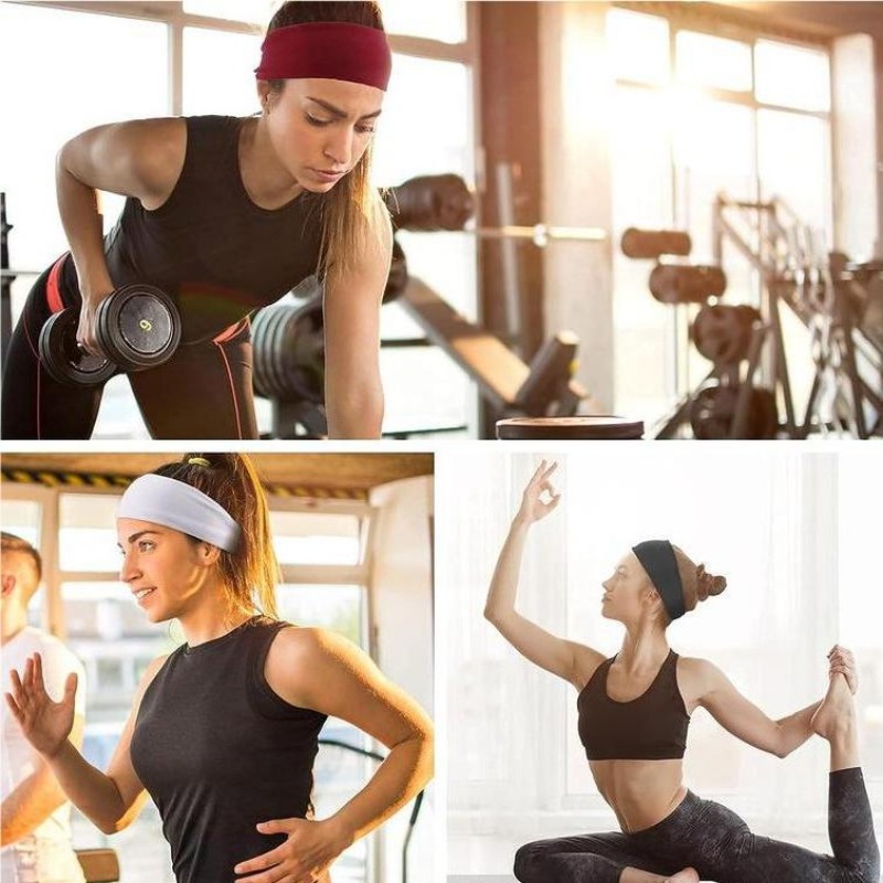ผ้าพันคอกีฬาดูดซับเหงื่อสีบริส - Yoga Fitness Band บทวิจารณ์และราคา
