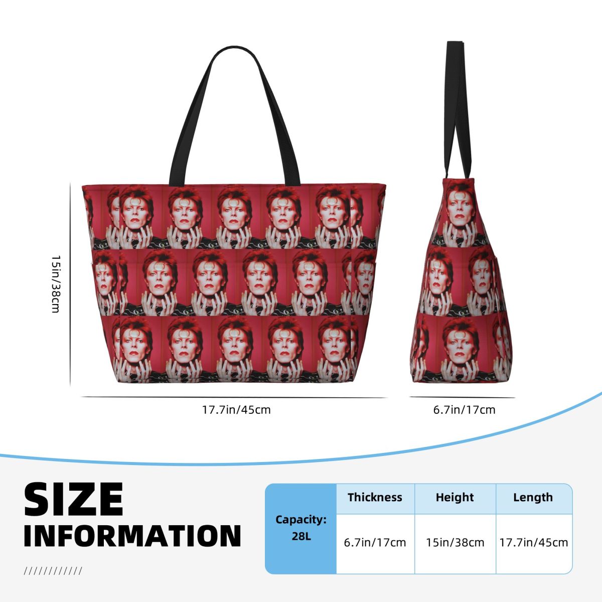 เดวิดส์ โบวีด์ บีช โทท แบ็กกระ - Yoga Fitness Tote บทวิจารณ์และราคา
