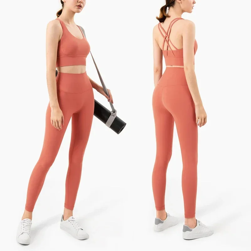 ชุดโยคะผู้หญิงสีพื้น 2 ชิ้น ชุ - Yoga Fitness Kleidung บทวิจารณ์และราคา