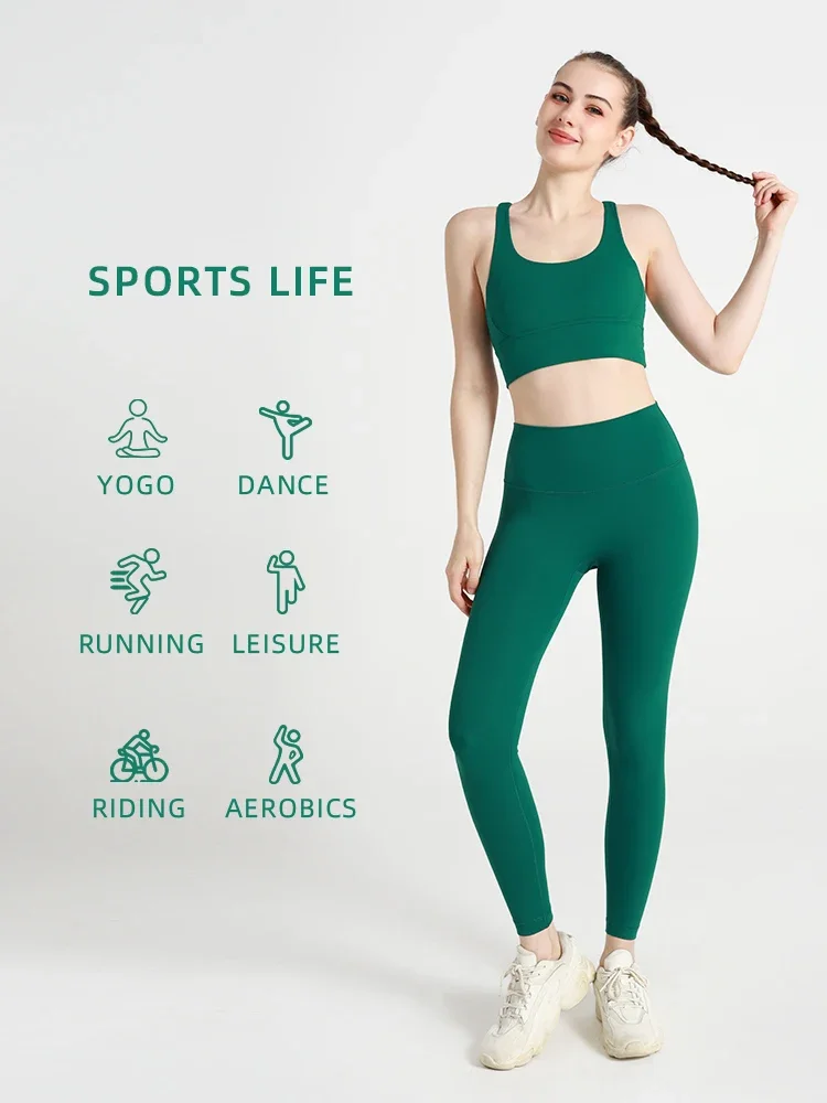 ชุดโยคะผู้หญิงสีพื้น 2 ชิ้น ชุ - Yoga Fitness Kleidung บทวิจารณ์และราคา