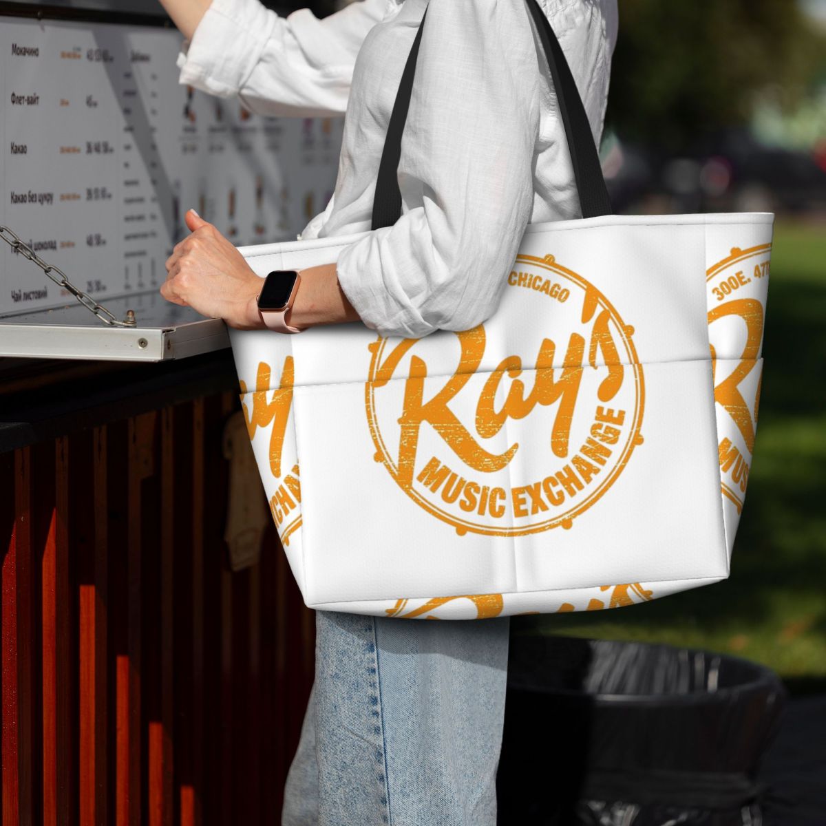 กระเป๋าโท้ทชายหาด Ray's Music  - Yoga Fitness Music บทวิจารณ์และราคา