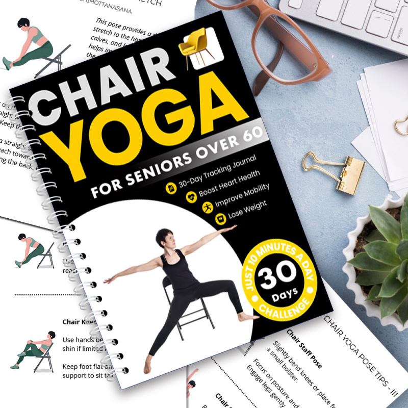 คู่มือโยคะบนเก้าอี้ 30 วัน สำห - Yoga Fitness Journal บทวิจารณ์และราคา