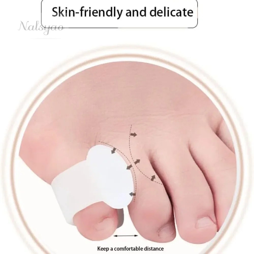 2 ชิ้น ที่คั่นนิ้วเท้าซิลิโคน  - Yoga Toe Separator บทวิจารณ์และราคา