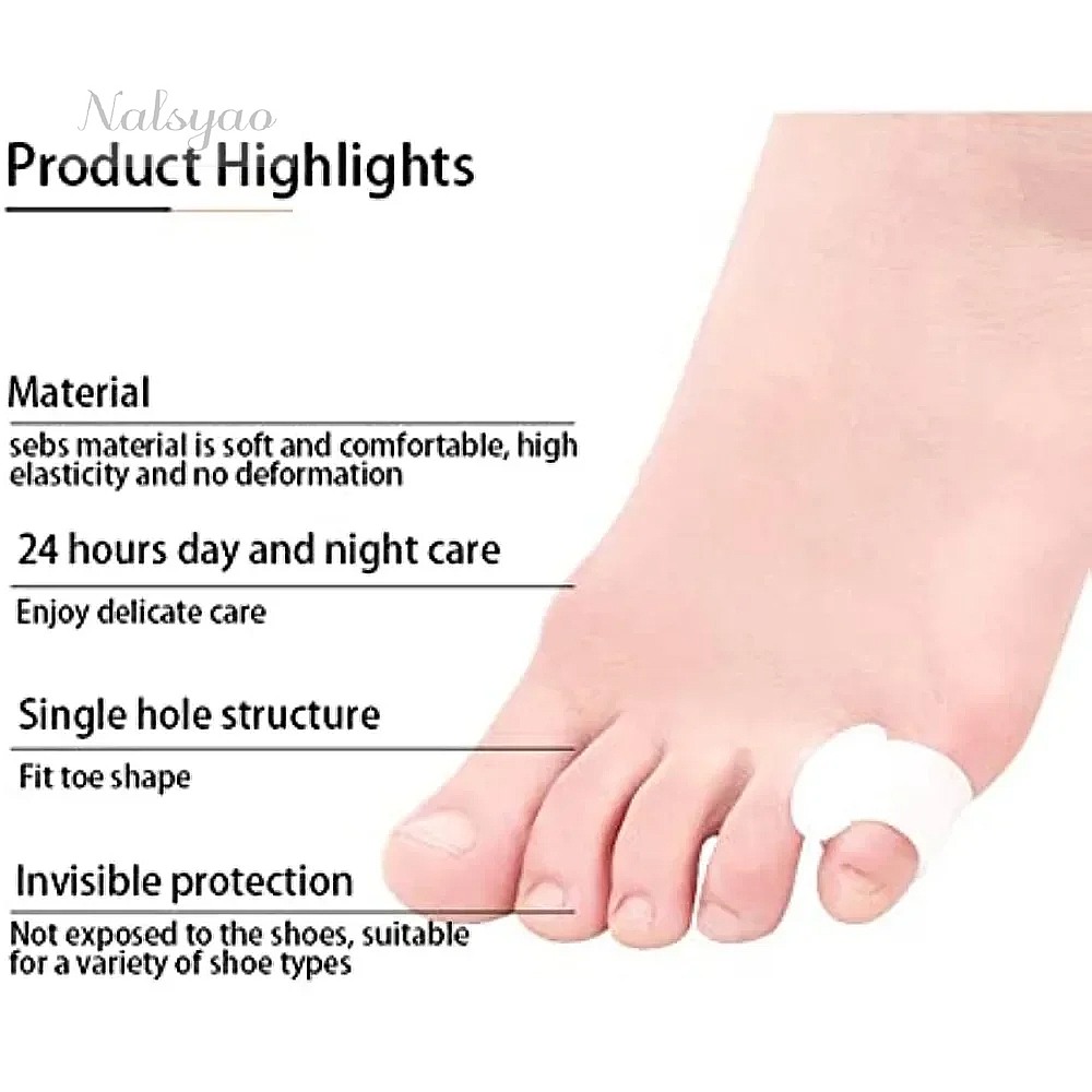 2 ชิ้น ที่คั่นนิ้วเท้าซิลิโคน  - Yoga Toe Separator บทวิจารณ์และราคา
