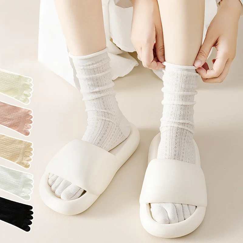 5 คู่ถุงเท้าหลวมห้านิ้วแยกฤดูร - Yoga Toe Separator บทวิจารณ์และราคา