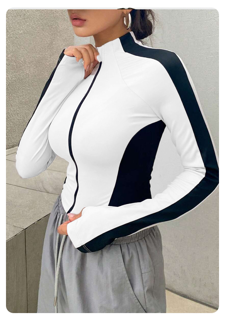 เสื้อโยคะคอตั้ง แจ็คเก็ตสำหรับ - Yoga In Fitness บทวิจารณ์และราคา