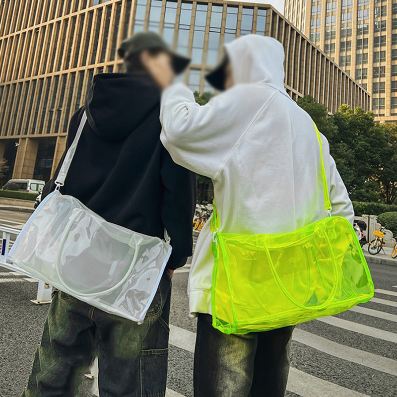 PVC Clear กีฬาฟิตเนส Duffel กร - Yoga Fitness Tote บทวิจารณ์และราคา