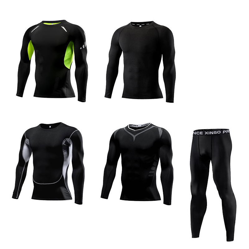 ชุดกีฬาบีบรัดรูปสำหรับผู้ชายปี - Yoga Fitness Set บทวิจารณ์และราคา