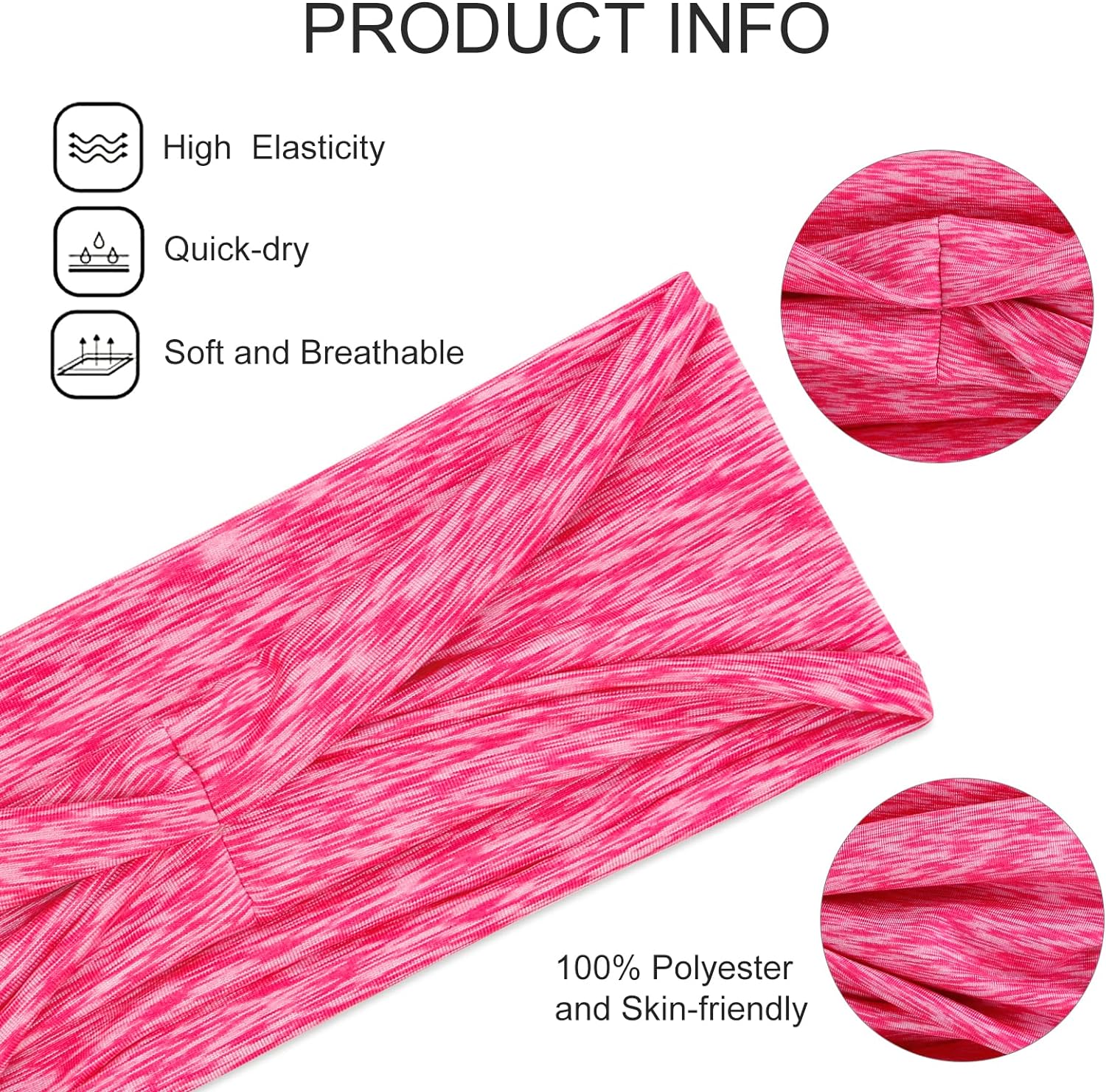 Unisex ไม่ลื่น Sweatbands กว้า - Stretch Strap Yoga บทวิจารณ์และราคา
