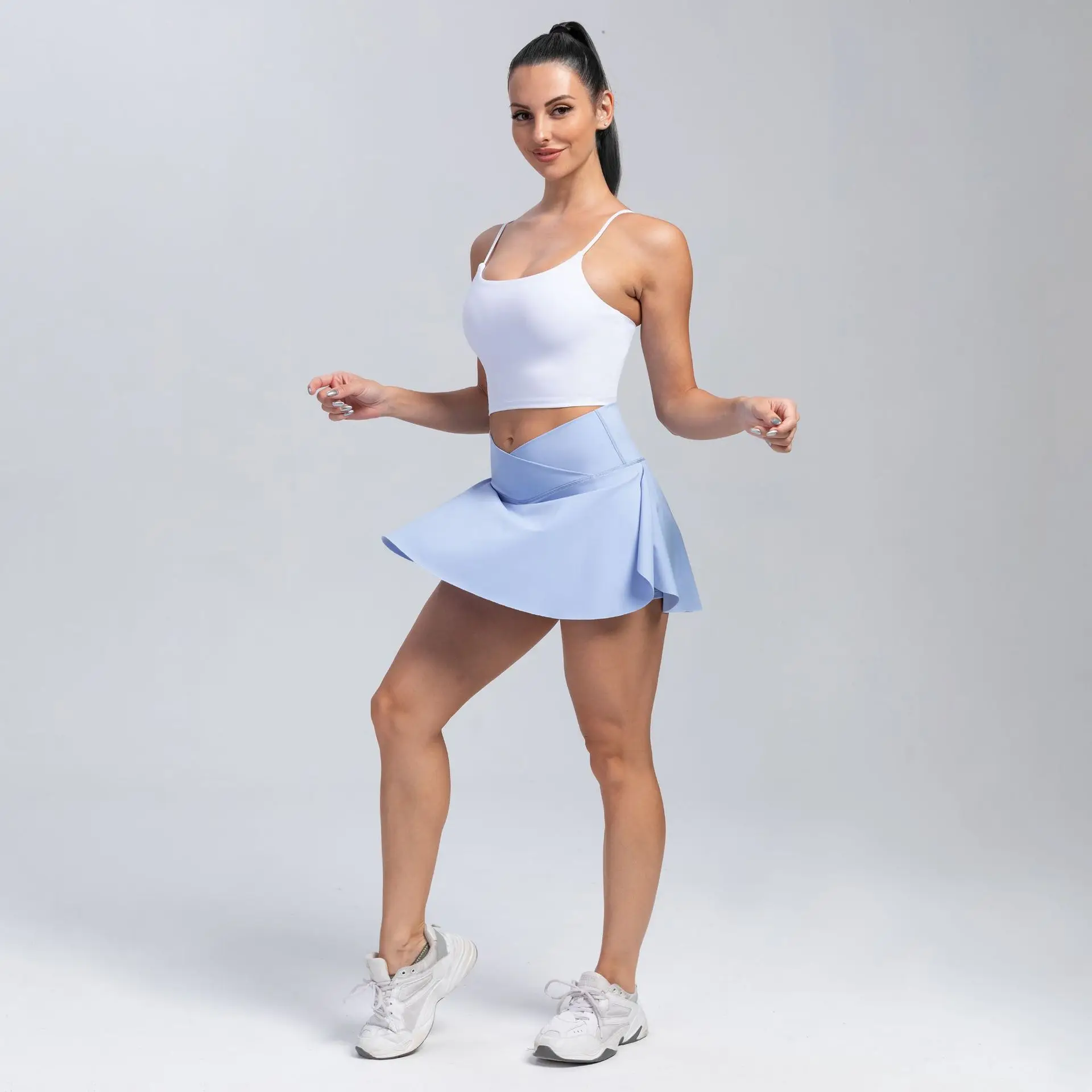 ชุดเทนนิสผู้หญิง กระโปรงกีฬาโย - Yoga Fitness Dress บทวิจารณ์และราคา