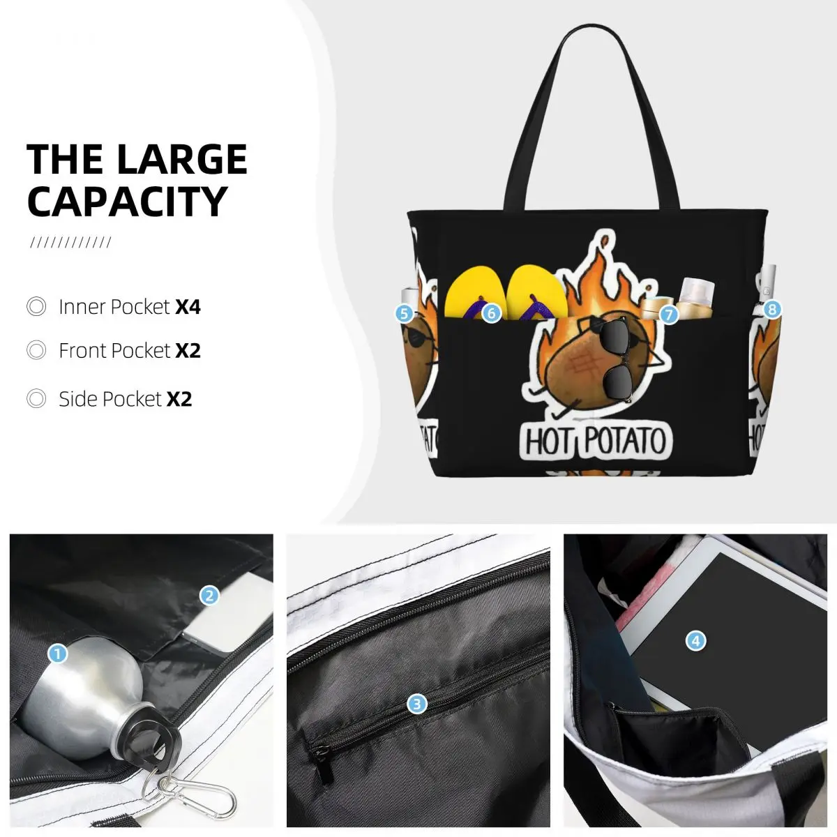 กระเป๋าโท้ทฟิชเชอร์ โปเตโท บีช - Yoga Fitness Tote บทวิจารณ์และราคา