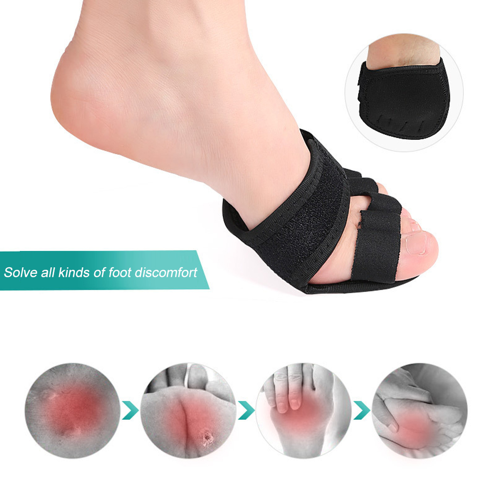 1 คู่ห้านิ้วครึ่งปาล์มถุงเท้าโ - Yoga Toe Separator บทวิจารณ์และราคา