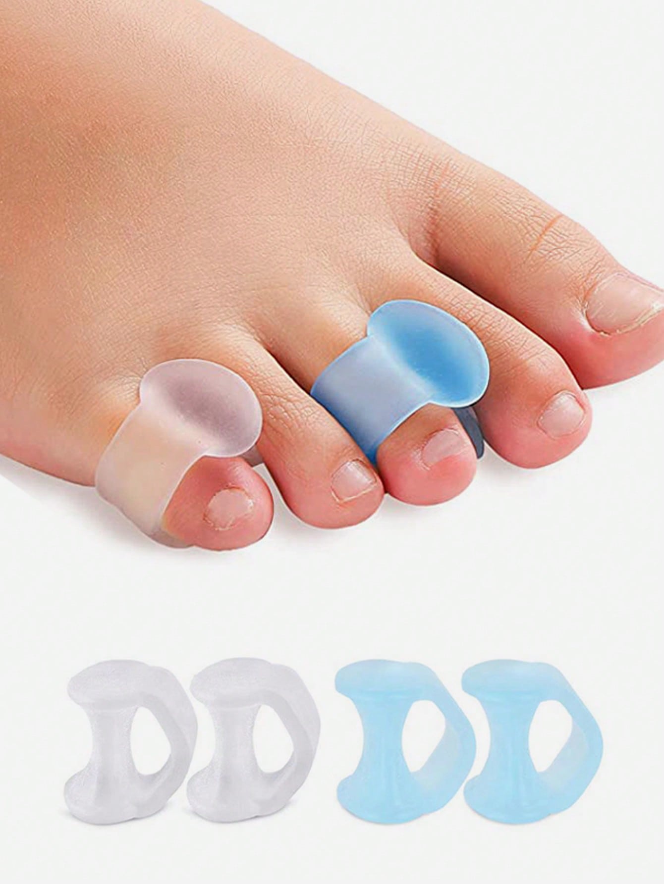 ตัวแยกนิ้วเท้าแบบเจล, ชุด 4 ชิ - Yoga Toe Separator บทวิจารณ์และราคา