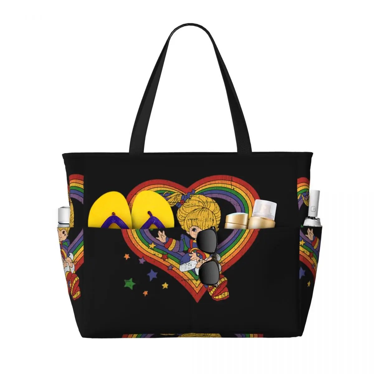 เรนโบว์ ไบรท์ วิธ เรนโบว์ ฮาร์ - Yoga Fitness Tote บทวิจารณ์และราคา