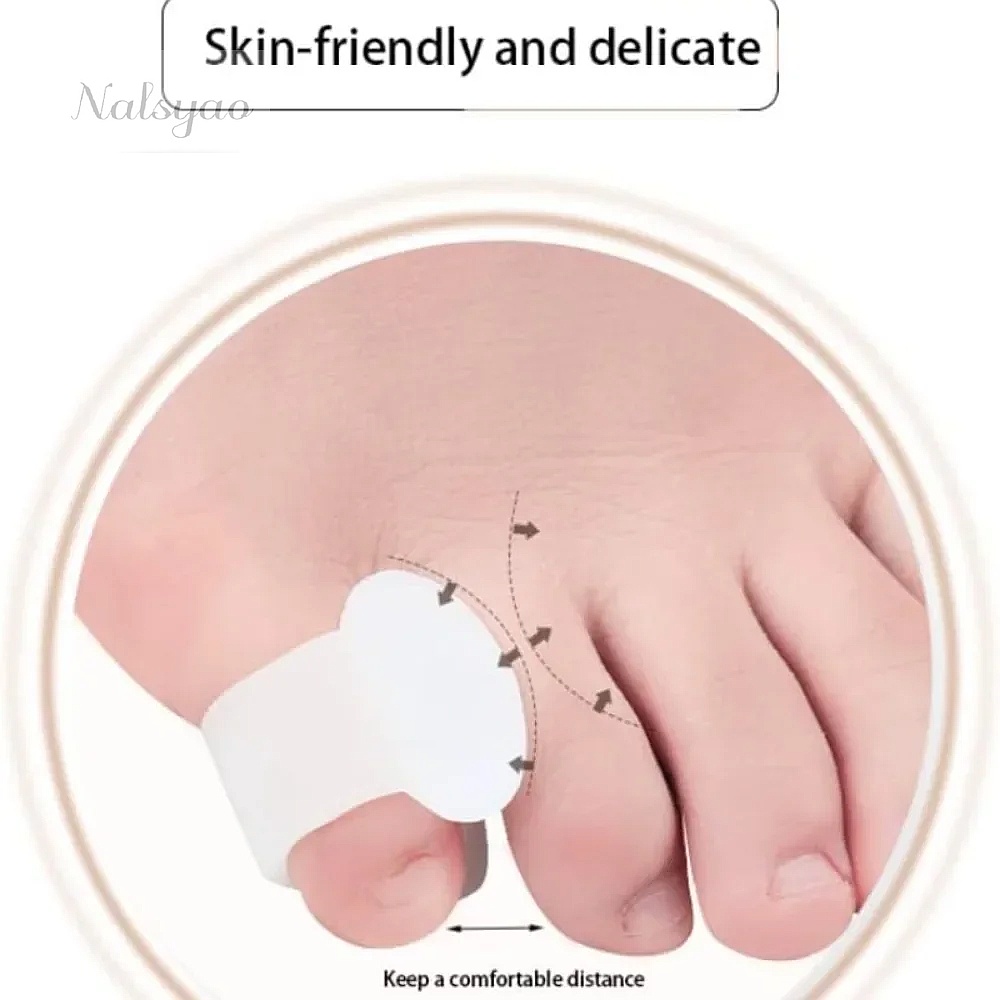 2 ชิ้น ที่คั่นนิ้วเท้าซิลิโคน  - Yoga Toe Separator บทวิจารณ์และราคา