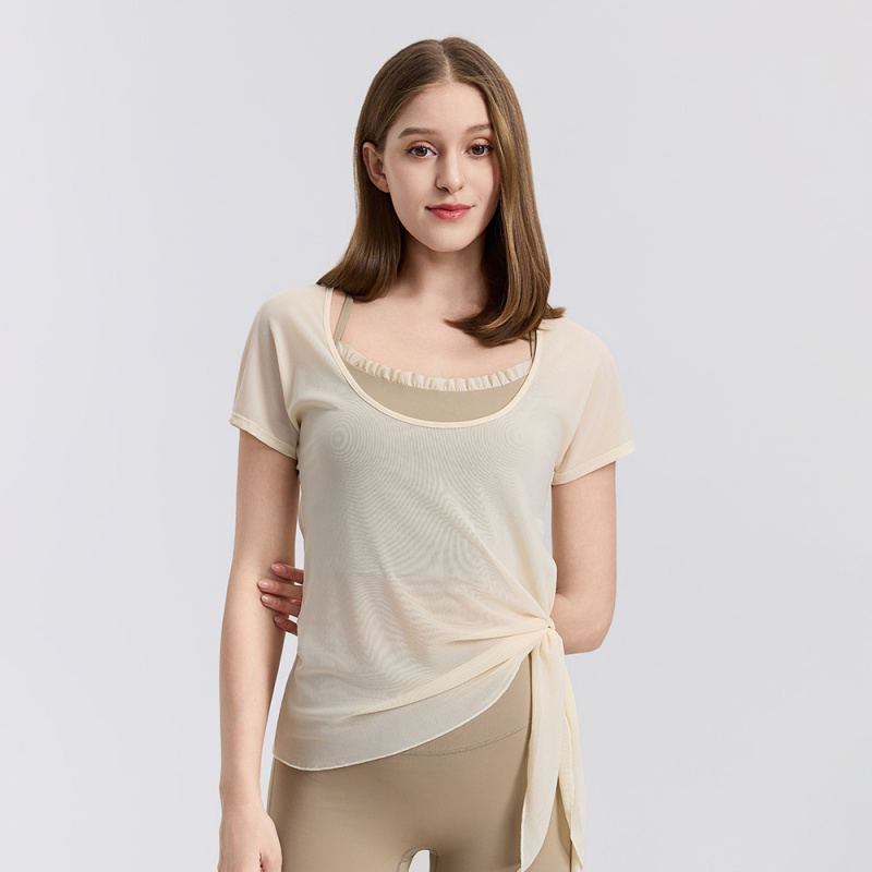 ชุดเสื้อยืดโยคะและสปอร์ตบรา Sh - Yoga Fitness Set บทวิจารณ์และราคา