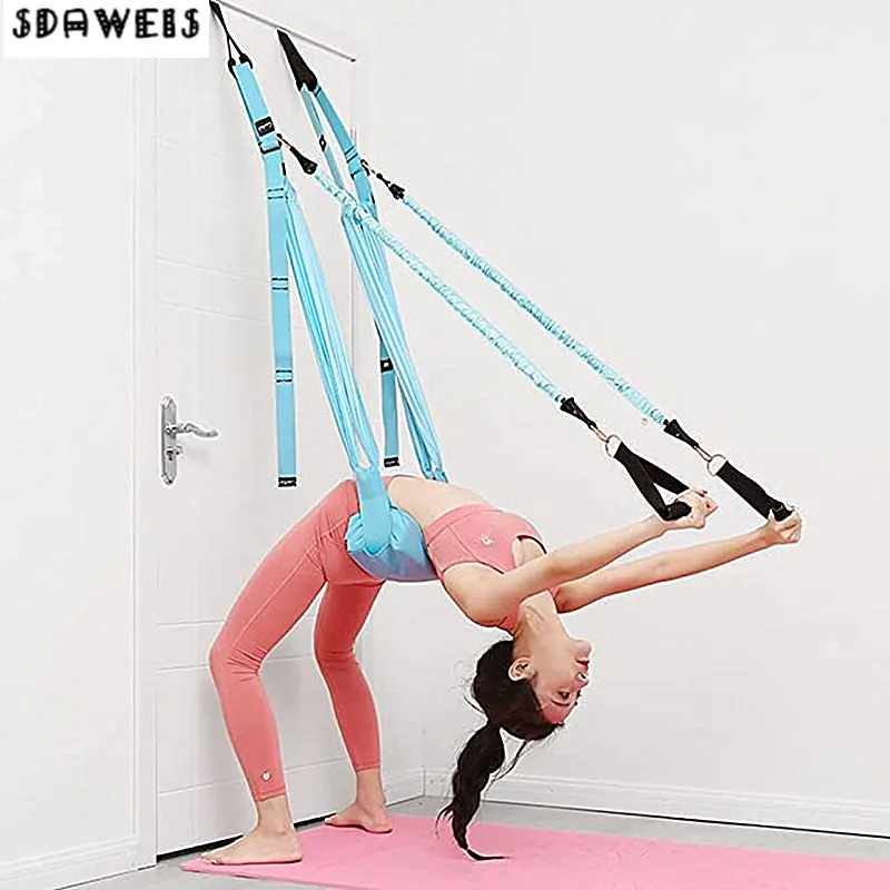 ปรับ Aerial โยคะยืดหยุ่นยืดประ - Stretch Strap Yoga บทวิจารณ์และราคา